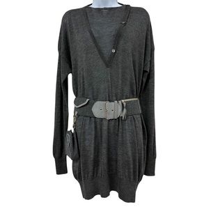 Stella McCartney Italian Cashmere Belted Sweater Dress